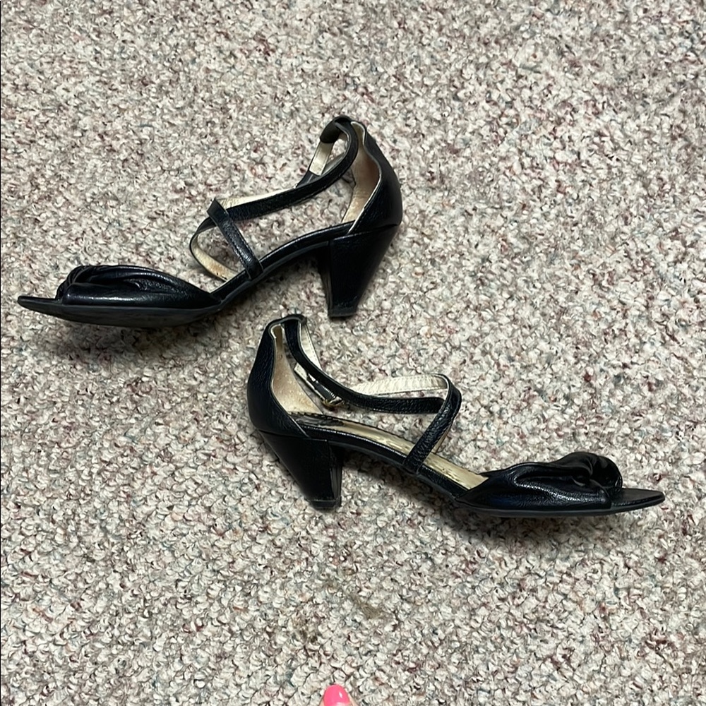 Fly London Black Heeled Sandals with Strappy Design - Picture 6 of 10